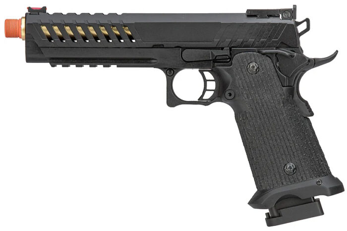 Lancer Tactical Knightshade Gold Barrel Hi-Capa Gas Blowback Airsoft Pistol