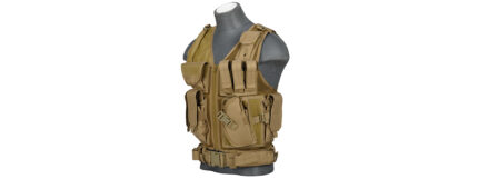 Lancer Tactical Nylon Cross Draw Vest w/Holster