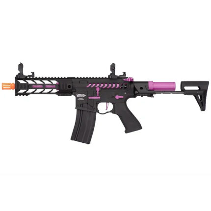 Lancer Tactical Proline Enforcer Battle Hawk 7in Skeleton M4 Airsoft Rifle w/ PDW Stock