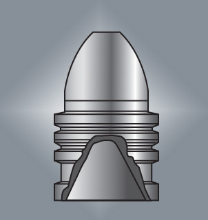 Lyman Black Powder Bullet Mould: 58 Caliber Blue-Gray Target Hollow Base - #578675 2654675