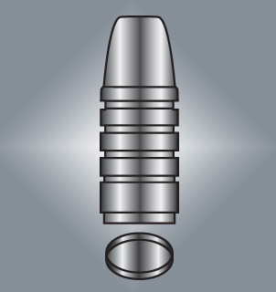 Lyman Rifle Bullet Mould: 375/ 38-55 - #375449 2660449