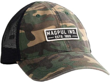 Magpul Industries Established Garment Washed Trucker Hat w/Embroidered Patch - Mens