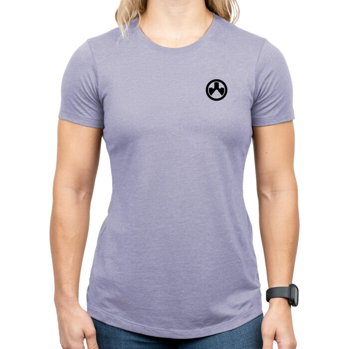 Magpul MAG1340-530-3X Groovy Women's Orchid Heather Cotton/Polyester Short Sleev