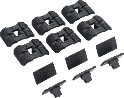 Magpul MAG1365-BLK Rail Covers Type 2 Half Slot For M-LOK, Black Aggressive Text