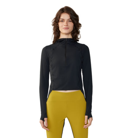 Mountain Hardwear Crater Lake Half Zip Crop Hoody - Women's