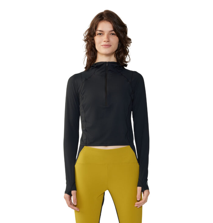 Mountain Hardwear Crater Lake Half Zip Crop Hoody - Women's