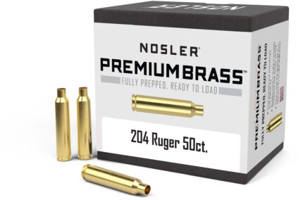 Nosler 10056 Centerfire Rifle 204 Ruger Brass 50 Per Box