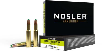 Nosler .30-30 Winchester 150 Grain Jacketed Soft Point Brass Cased Centerfire Rifle Ammunition