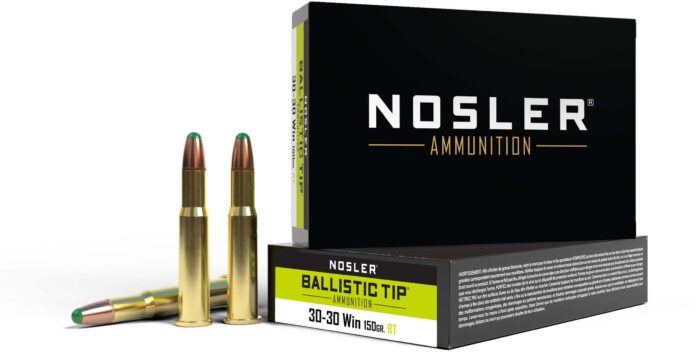 Nosler .30-30 Winchester 150 Grain Jacketed Soft Point Brass Cased Centerfire Rifle Ammunition