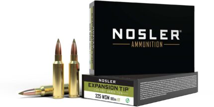 Nosler .325 Winchester Short Magnum E-Tip 180 grain Brass Cased Rifle Ammunition