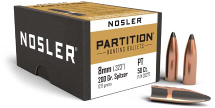 Nosler 35277 Partition 8mm .323 200 GR Partition Spitzer 50 Box