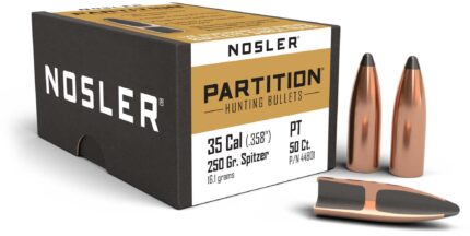 Nosler 44801 Partition 35 Caliber .358 250 GR Spitzer 50 Box