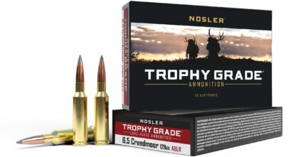 Nosler 6.5mm Creedmoor 129 Grain AccuBond Long Range Brass Cased Centerfire Rifle Ammunition