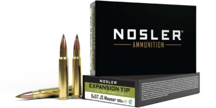 Nosler 8X57mm JS E-Tip 180 grain Brass Cased Rifle Ammunition