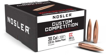 Nosler Custom Competition Rifle Bullet .30 Caliber 220gr