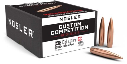Nosler Custom Competition Rifle Bullet .338 Caliber 300gr HPBT