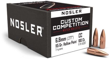Nosler Custom Competition Rifle Bullet 6.8mm 115gr HPBT