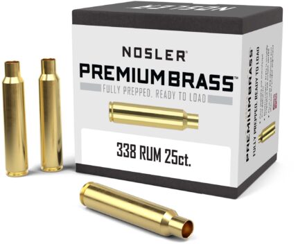 Nosler Custom Rifle Brass .338 Remington Ultra Magnum