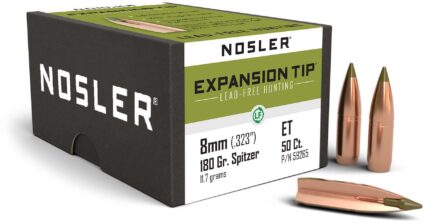 Nosler E-Tip Rifle Bullet 8mm 180gr