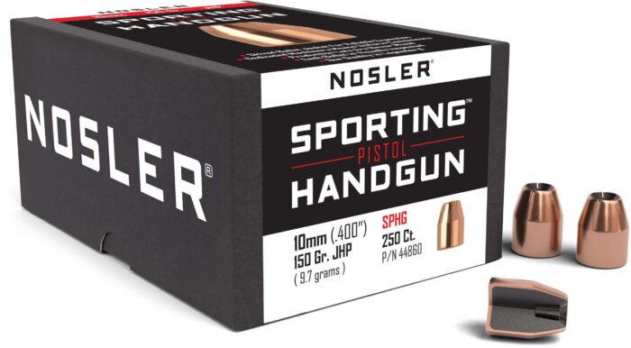 Nosler HandGun Pistol Bullet 10mm 150gr JHP