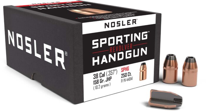 Nosler HandGun Pistol Bullet .38 Caliber 158gr JHP