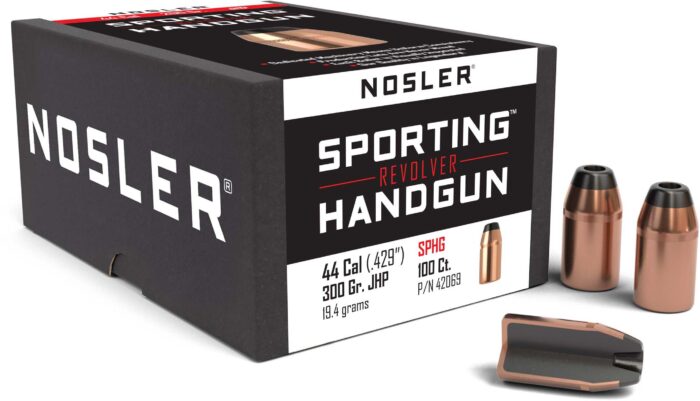 Nosler HandGun Pistol Bullet .44 Caliber 300gr JHP
