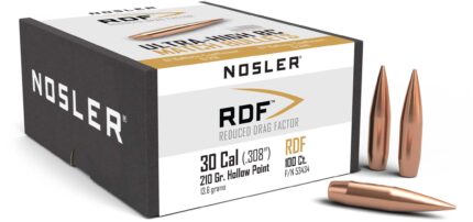 Nosler RDF Rifle Bullet .30 Caliber 210gr HPBT