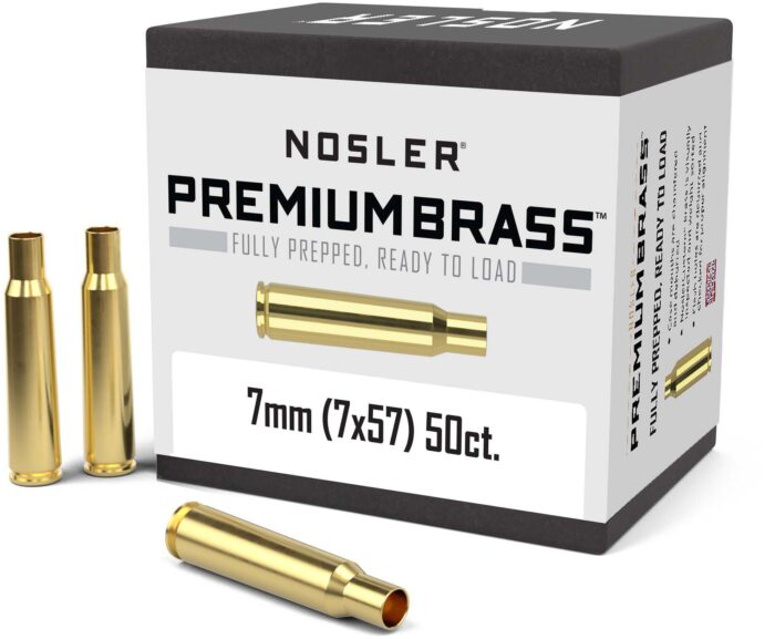 Nosler Unprimed Brass Cases 7x57 Mauser 44507