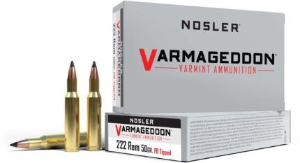 Nosler Varmageddon 222 Rem 50gr Varmageddon Brass Centerfire Rifle Ammunition