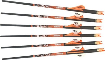 Ravin Xbow Arrow Carbon W/2" Offset Vanes 400gr .003"