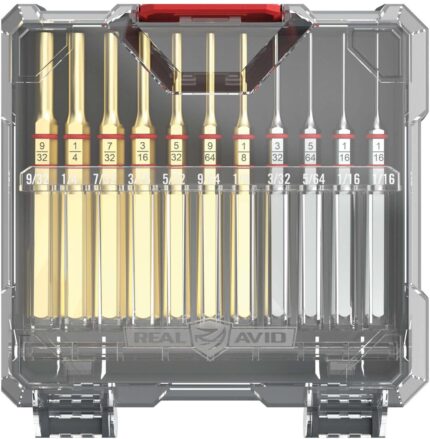 Real Avid Accu-punch Set Brass Standard Pin Punch