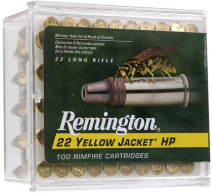Remington 22 Yellow Jacket .22 Long Rifle 33 Grain Truncated Cone Hollow Point Brass Cased Rimfire Ammunition