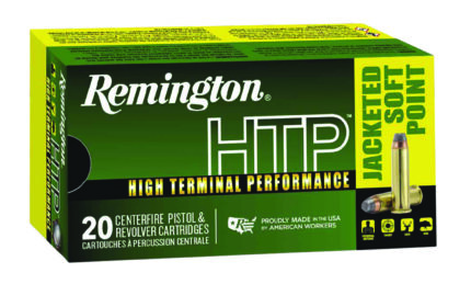 Remington .44 Magnum HTP 240 Grain Jacketed Soft Point Pistol Ammunition