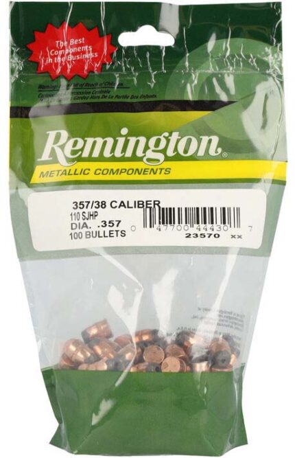 Remington Component Handgun Bullet .357/.38 110 Grain Semi-Jacketed Hollow Point Pistol Bullet