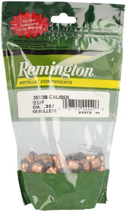 Remington Component Handgun Bullet .357/.38 125 Grain Semi-Jacketed Hollow Point Pistol Bullet
