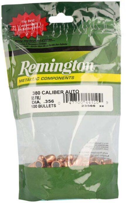 Remington Component Handgun Bullet .380 95 Grain Full Metal Jacket Pistol Bullet