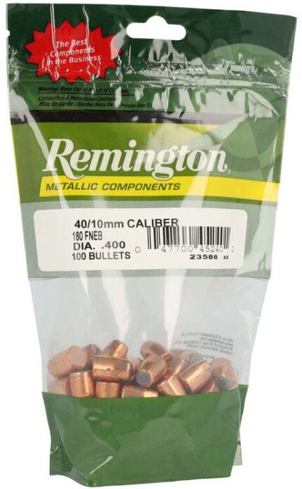 Remington Component Handgun Bullet .40/10mm 180 Grain Flat Nose Enclosed Base Pistol Bullet