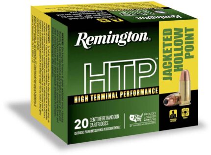 Remington High Terminal Performance .40 S&W 155 Grain Jacketed Hollow Point Brass Cased Centerfire Pistol Ammunition