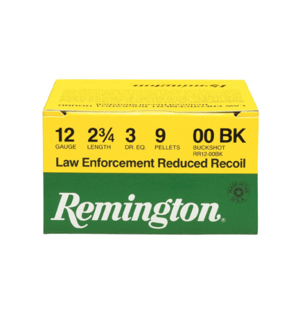 Remington Le Reduced Recoil 12 Gauge 9 Pellets 2 3/4'' 00 Buckshot Shotgun Buckshot Ammunition