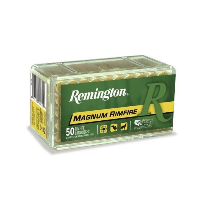 Remington Magnum Rimfire .22 WMR 40 Grain Jacketed Hollow Point Brass Cased Rimfire Ammunition