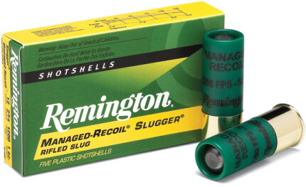 Remington Managed-Recoil Slugger 12 Gauge 1 oz 2.75in Rifled Slug Shotgun Slug Ammunition