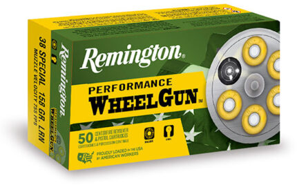 Remington Performance Wheelgun .38 Special 148 Grain Target Master Wadcutter Centerfire Pistol Ammunition