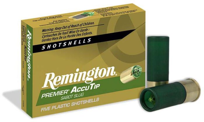 Remington Premier AccuTip Sabot Slugs 12 Gauge 385 Grain 2.75in Power Port Tip Slug Shotgun Slug Ammunition