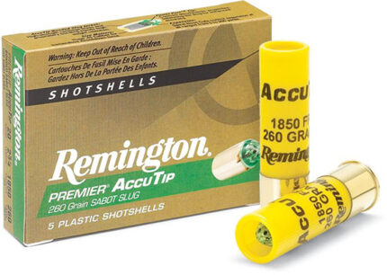 Remington Premier AccuTip Sabot Slugs 20 Gauge 260 Grain 3in Power Port Tip Slug Shotgun Slug Ammunition