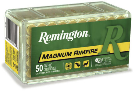 Remington Premier Magnum Rimfire .17 HMR 20 Grain Jacketed Soft Point Brass Cased Rimfire Ammunition