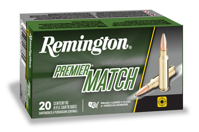 Remington Premier Match .308 Winchester 175 Grain Sierra MatchKing Boat-Tail Hollow Point Centerfire Rifle Ammunition