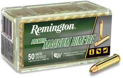 Remington Premier Rimfire .17 Hornady Magnum Rimfire 17 Grain AccuTip-V Brass Cased Rimfire Ammunition