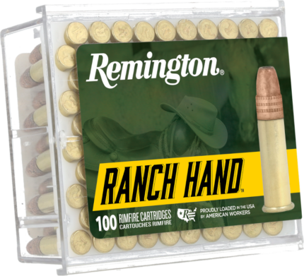 Remington Ranch Hand 22LR 42 Grain 22 Yellow Jacket Plated Hollow Point Cased Rimfire Ammunition