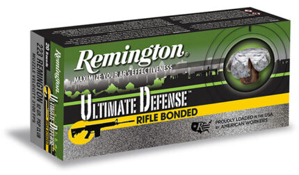 Remington Ultimate Defense Rifle Bonded .223 62 Grain Core-Lokt Ultra Bonded Pointed Soft Point Centerfire Rifle Ammunition