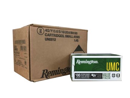 Remington UMC Metal Case Handgun Ammunition 9mm Luger 115 gr FMJ 1145 fps